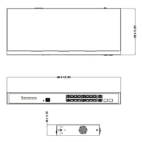 Switch PoE 2.0 16 puertos Gigabit + 2 Combo Gigabit RJ45/SFP Uplink 130W Gestionable Layer2