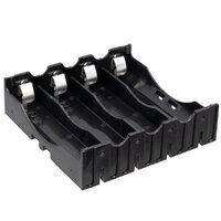 Portapilas de 4 unidades para pilas 18650, para circuito impreso