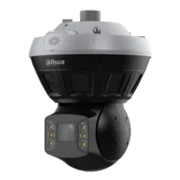 Panorámica 180º 8M Multisensor (4x2M) + Domo PTZ IP 4M H265 LED100m/IR150m 40X IP67 IK10 DC36V PoE AUDIO DUALMIC/Altavoz E/S AI