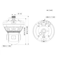Panorámica 180º 8M Multisensor (4x2M) + Domo PTZ IP 4M H265 LED100m/IR150m 40X IP67 IK10 DC36V PoE AUDIO DUALMIC/Altavoz E/S AI