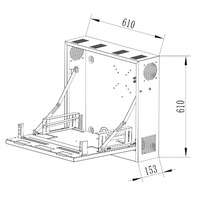 Armario de seguridad para gravadores CCTV
