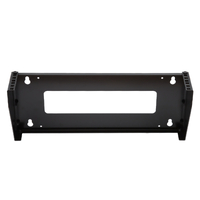 Soporte Rack Vertical para Pared de 2U, Negro 