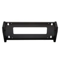 Soporte Rack Vertical para Pared de 2U, Negro 