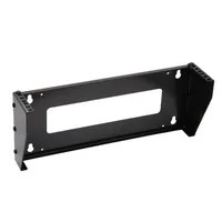 Soporte Rack Vertical para Pared de 2U, Negro 