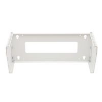 Soporte Rack Vertical para Pared de 4U, Blanco 