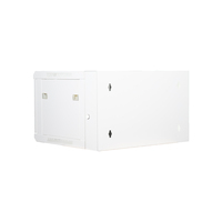 Armario rack de pared 6U 19" Abatible de Doble Sección - Blanco [600x550x370]