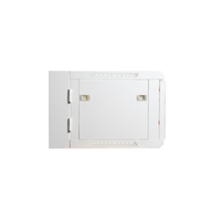 Armario rack de pared 6U 19" Abatible de Doble Sección - Blanco [600x550x370]