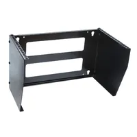 Soporte Rack Vertical para Pared de 6U, Negro 