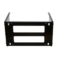 Soporte Rack Vertical para Pared de 6U, Negro 