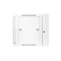 Armario rack de pared 9U 19" Abatible de Doble Sección - Blanco [600x550x500mm]