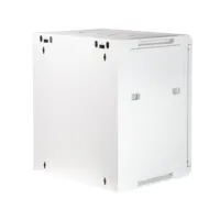19" Armario Rack 12U 600x450mm | Puerta Cristal | blanco