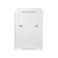 19" Armario Rack 12U 600x450mm | Puerta Cristal | blanco