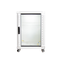 Armario rack de suelo 15U Profundidad: 600mm Altura: 800mm | Ancho: 600mm | Sin Accesorios | Blanco