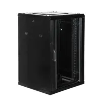 Armario rack de suelo 18U Profundidad: 600 Altura: 1000mm | Ancho: 600mm | Sin Accesorios | Negro
