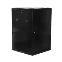 Armario rack de suelo 18U Profundidad: 600 Altura: 1000mm | Ancho: 600mm | Sin Accesorios | Negro