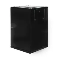 Armario rack de suelo 18U Profundidad: 600 Altura: 1000mm | Ancho: 600mm | Sin Accesorios | Negro