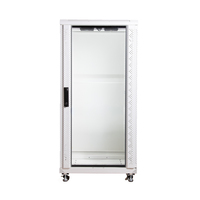 Armario rack de suelo 24U Profundidad: 600 Altura: 1200mm | Ancho: 600mm | Sin Accesorios | Blanco