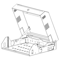Rack Vertical 3U de pared, 500mx480mm, Blanco