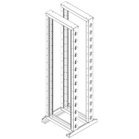 Armario rack de suelo 42U Profundidad: 600 Altura: 2000mm | Ancho: 600mm | Sin Accesorios | Negro