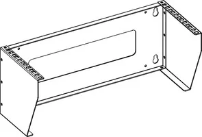 Soporte Rack Vertical para Pared de 4U, Negro 