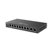Reyee Router PoE Controlador Cloud - 8 Puertos PoE+ RJ45 GE + 2 Puertos RJ45 GE - Admite hasta 4 WAN para failover o balanceo