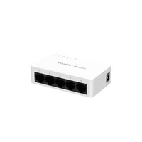 Reyee Switch Sobremesa - Carcasa Plástico - 5 puertos RJ45 - Velocidad 10/100/1000 Mbps - Plug and Play - Tecnología ahorro de energía