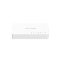 Reyee Switch Sobremesa - Carcasa Plástico - 8 puertos RJ45 - Velocidad 10/100/1000 Mbps - Plug and Play - Tecnología ahorro de energía