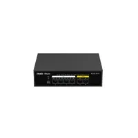 Reyee Switch PoE Sobremesa - Carcasa Metal - 6 puertos RJ45 10/100 Mbps - 4 Puertos PoE+ 802.3af/at + 2 Puertos Uplink - Plug and Play - Tecnología ahorro de energía