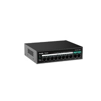 Reyee Switch PoE Sobremesa - Carcasa Metal - 8 puertos RJ45 10/100 Mbps - 8 Puertos PoE+ 802.3af/at + 2 Puertos Uplink