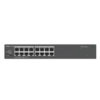 Reyee Switch Sobremesa - Carcasa Metal - Enrackable - 16 puertos RJ45 - Velocidad 10/100/1000 Mbps - Plug and Play - Tecnología ahorro de energía