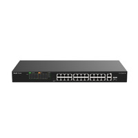 Reyee Switch PoE Sobremesa - 24 RJ45 PoE+ Puertos 10/100Mbps + combo 1RJ45 o 1 SFP Puertos 10/100/1000Mbp - Potencia total 370W