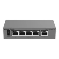Reyee Switch - 5 x 10/100/1000 Mbps - Tolerancia a fallos por IA - Chasis metálico para escritorio - Protección hasta tensión de 6 kV