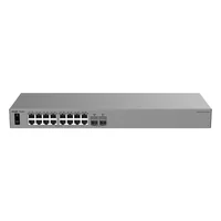 Ruijie Reyee L2 Switch - 16 puertos Gigabit RJ45 y 2 ranuras 2.5G SFP - Resiliencia de red con protocolo de anillo ERPS - Protección sobretensiones de hasta 6 kV