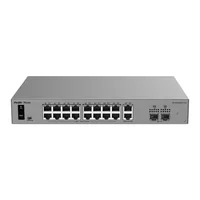 Reyee Switch - 18 x Gigabit RJ45 y 2 x SFP - 16 puertos PoE/PoE+ con presupuesto de 250 W - Función PoE Watchdog y reinicio ininterrumpido - ERPS - Protección hasta 6 kV