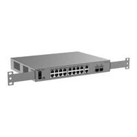 Reyee Switch - 18 x Gigabit RJ45 y 2 x SFP - 16 puertos PoE/PoE+ con presupuesto de 250 W - Función PoE Watchdog y reinicio ininterrumpido - ERPS - Protección hasta 6 kV