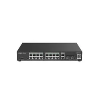 Reyee Switch PoE Cloud Gestionable - 16 PoE 802.3af/at + 2 SFP + 2 uplink RJ45 - Máximo 250W