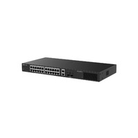 Reyee Switch PoE Cloud Gestionable - 24 PoE 802.3af/at + 2 SFP + 2 uplink RJ45 - 26 RJ45 10/100/1000Mbps + 2 SFP 10/100/1000 - 30W por puerto 802.3af/at / Máximo 250W - VLAN/Port Isolation/Loop Detection - Port Speed Limit