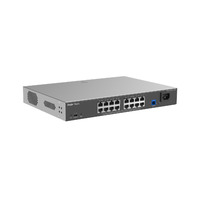 Reyee E-Lighten Switch PoE Cloud Capa 2 - 16 puertos RJ45 Gigabit PoE+ - 1 Puerto óptico SC 1G (PON) - Máximo 240W