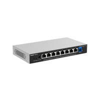 Reyee E-Lighten Switch PoE Cloud Capa 2 - 8 puertos RJ45 Gigabit PoE+ - 1 Puerto óptico SC 1G (PON) - Máximo 120W