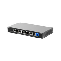 Reyee E-Lighten Switch PoE Cloud Capa 2 - 8 puertos RJ45 Gigabit PoE+ - 1 Puerto óptico SC 1G (PON) - Máximo 120W