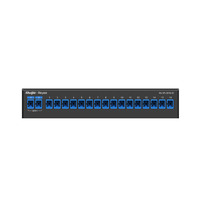 Reyee Splitter Óptico Pasivo - Longitud de onda 1260nm a 1650nm - Compatible con solución e-Lighten Reyee - 2 x Conectores SC uplink - 32 x Conectores SC para ONU´s - Enrackable y montaje en pared