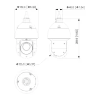 Domo PTZ IP 8M H265 Iluminación Dual LED100m/IR100m 25x IP67 PoE AUDIO E/S AI