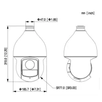Dome PTZ HDCVI 2M 1080P DN WDR Starlight IR150m 32X 3D IP66 AUDIO E/S