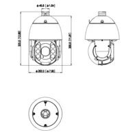 Dome PTZ IP 4M TiOC H.265 WDR Starlight Illum Dual LED50m/IR150m 32x IP66 PoE+ AUDIO E/S AI