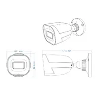 Safire Smart - Cámara Bullet IP gama I1 AI Avanzada - 4Mpx - Lente 2.8 mm | Audio | IR 30m - AI Avanzada:Perimetral, Facial, Conteo,Metadatos - PoE - IP67