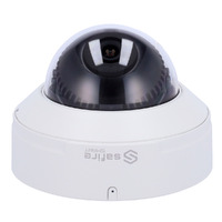 Safire Smart - Cámara Domo IP gama E1 Inteligencia Artificial - 4Mpx - Lente 2.8 mm | Micrófono integrado | IR 30m - AI: Clasificación de humano y vehículo - PoE - IP67 - IK10