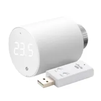 Shelly BLU TRV x1 + Shelly Blu Gateway Gen3 - WiFi 2.4 GHz IEEE802.11 b/g/n / Bluetooth - Cabezal Termostático Inteligente - Incluye HUB / Gateway - Control preciso de temperatura - Compatible con Alexa y Google