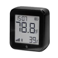 Shelly H&amp;T Gen 3 Negro Mate - WiFi 2.4 GHz IEEE802.11 b/g/n / Bluetooth - Sensor H&amp;T - Pantalla de bajo consumo - Soporta 5V / 4 Pilas AA - Compatible con Alexa y Google
