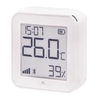 Shelly H&amp;T Gen 3 Blanco Mate - WiFi 2.4 GHz IEEE802.11 b/g/n / Bluetooth - Sensor H&amp;T - Pantalla de bajo consumo - Soporta 5V / 4 Pilas AA - Compatible con Alexa y Google
