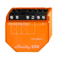 Shelly i4 Gen3 - WiFi 2.4 GHz IEEE802.11 b/g/n / Bluetooth - Interruptor inteligente - Soporta 110-240 V - Soporta 4 canales - Compatible con Alexa y Google